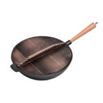 31cm Commercial Cast Iron Wok FryPan Fry Pan