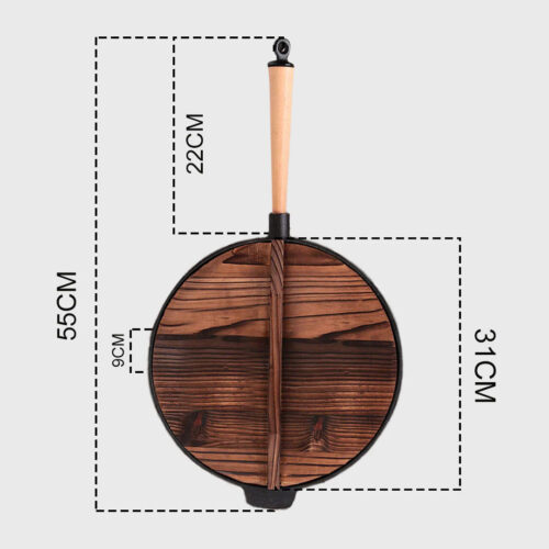 31cm Commercial Cast Iron Wok FryPan Fry Pan - Image 7