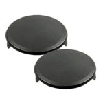 2x 33CM Reversible Round Cast Iron Induction Crepes Pan Baking Cookie Pancake Pizza Bakeware