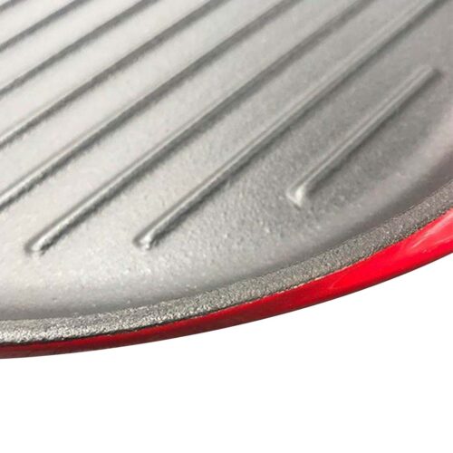 Enamel Porcelain 26cm Cast Iron Frying Pan Skillet Non-stick Coating Steak Sizzle Platter - Image 5