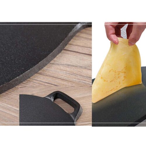 Cast Iron Induction Crepes Pan Baking Cookie Pancake Pizza Bakeware - Image 5