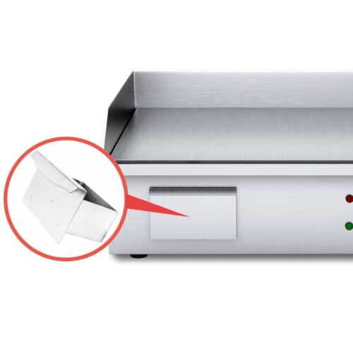 2x Electric Stainless Steel Flat Griddle Grill BBQ Hot Plate 2200W - Image 6