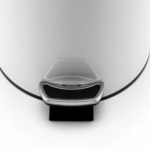 Foot Pedal Stainless Steel Rubbish Recycling Garbage Waste Trash Bin Round 7L White - Image 6