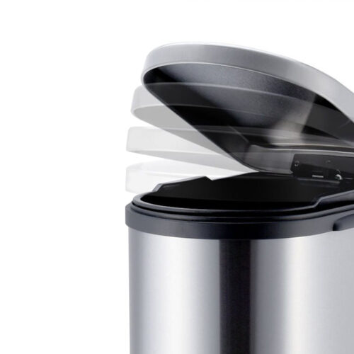 Foot Pedal Stainless Steel Rubbish Recycling Garbage Waste Trash Bin 10L U - Image 3