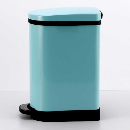2x 10L Foot Pedal Stainless Steel Rubbish Recycling Garbage Waste Trash Bin U Blue - Image 3