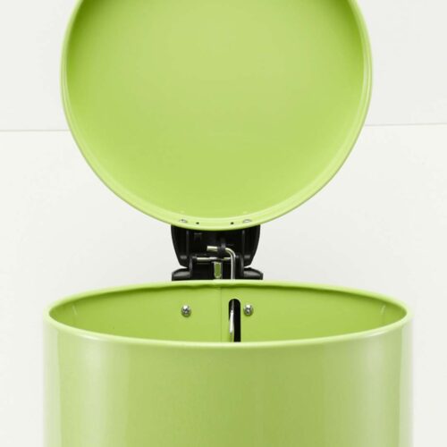 4x 7L Foot Pedal Stainless Steel Rubbish Recycling Garbage Waste Trash Bin Round Green - Image 5