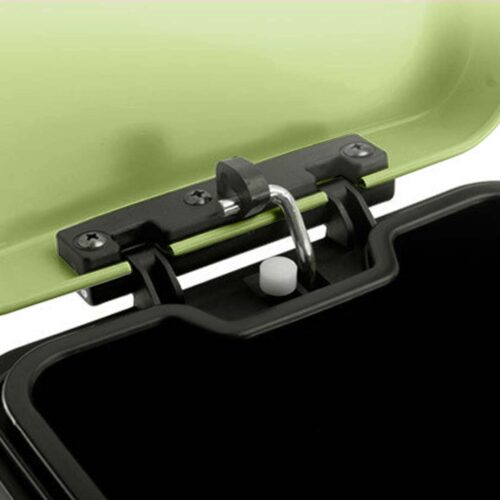 4x 12L Foot Pedal Stainless Steel Rubbish Recycling Garbage Waste Trash Bin Square Green - Image 3