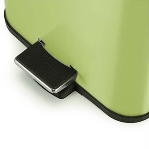 4x 12L Foot Pedal Stainless Steel Rubbish Recycling Garbage Waste Trash Bin Square Green - Image 6