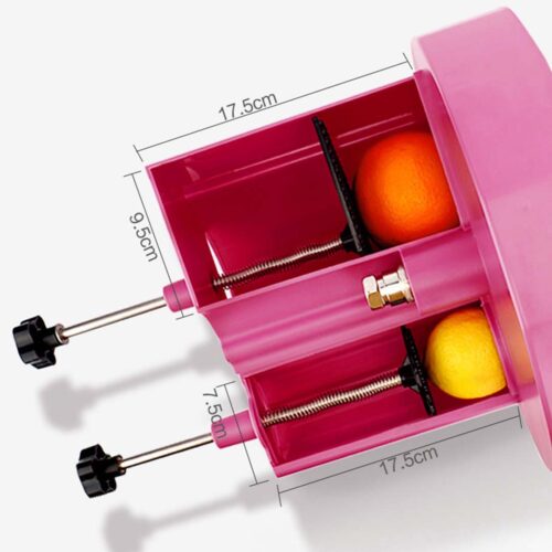 Commercial Manual Vegetable Fruit Slicer Kitchen Cutter Machine Pink - Image 2