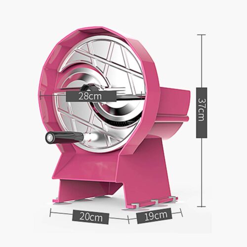 Commercial Manual Vegetable Fruit Slicer Kitchen Cutter Machine Pink - Image 8