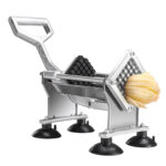 Stainless Steel Potato Cutter Commercial-Grade French Fry Fruit/Vegetable Slicer with 3 Blades