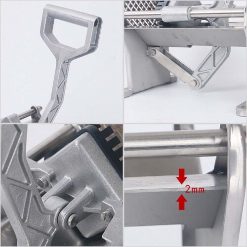 Stainless Steel Potato Cutter Commercial-Grade French Fry Fruit/Vegetable Slicer with 3 Blades - Image 9