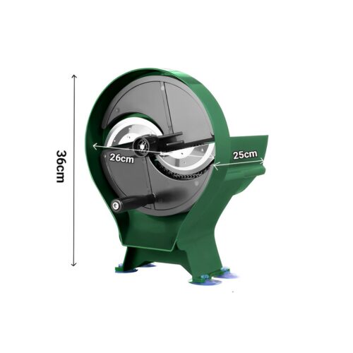 2x Commercial Manual Vegetable Fruit Slicer Kitchen Cutter Machine Green - Image 5