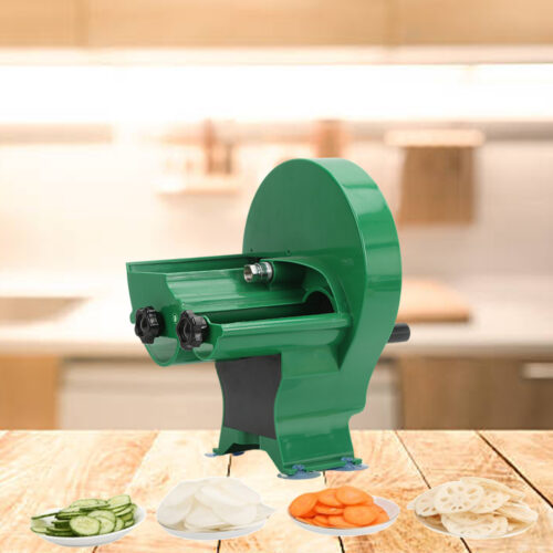 2x Commercial Manual Vegetable Fruit Slicer Kitchen Cutter Machine Green - Image 6