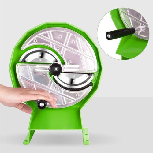 2x Commercial Manual Vegetable Fruit Slicer Kitchen Cutter Machine Green - Image 3