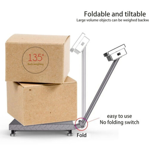 2x 150kg Electronic Digital Platform Scale Computing Shop Postal Weight Black - Image 2