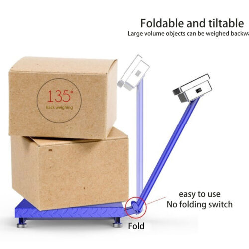 4x 150kg Electronic Digital Platform Scale Computing Shop Postal Weight Blue - Image 2