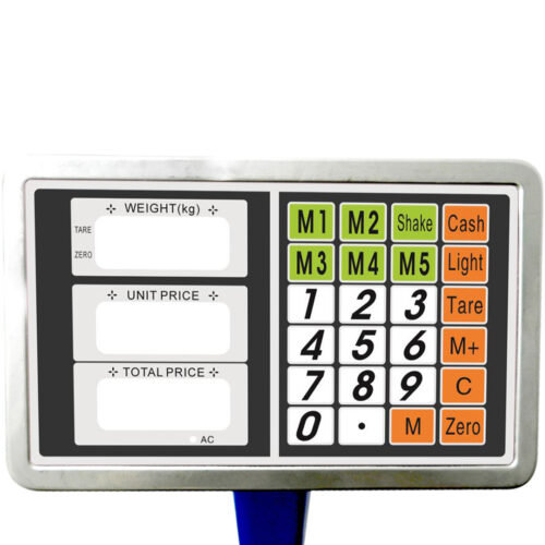 4x 150kg Electronic Digital Platform Scale Computing Shop Postal Weight Blue - Image 3