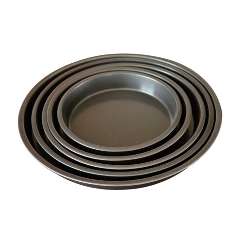 8-inch Round Black Steel Non-stick Pizza Tray Oven Baking Plate Pan - Image 6