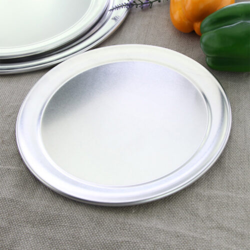 6X 9-inch Round Aluminum Steel Pizza Tray Home Oven Baking Plate Pan - Image 3