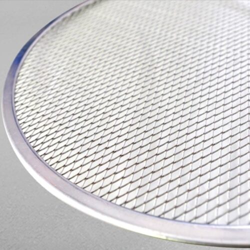 6X 9-inch Round Seamless Aluminium Nonstick Commercial Grade Pizza Screen Baking Pan - Image 3