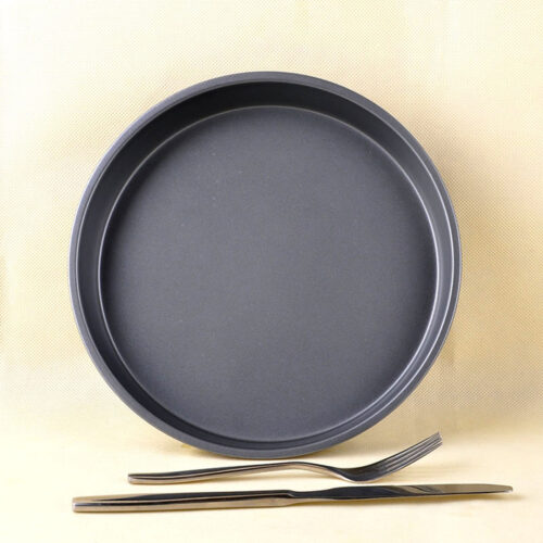 6X 8-inch Round Black Steel Non-stick Pizza Tray Oven Baking Plate Pan - Image 7