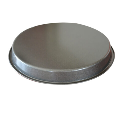 6X 9-inch Round Black Steel Non-stick Pizza Tray Oven Baking Plate Pan - Image 3