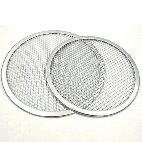6X 12-inch Round Seamless Aluminium Nonstick Commercial Grade Pizza Screen Baking Pan - Image 5