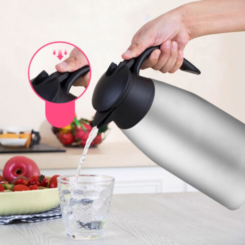 1.5L Silver Color 3-Layer Stainless Steel Vacuum Durable Thermal Flask - Image 4