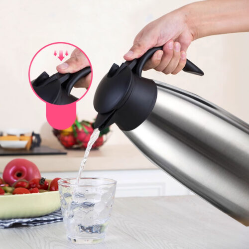 2.0L Silver Color 3-Layer Stainless Steel Vacuum Durable Thermal Flask - Image 5
