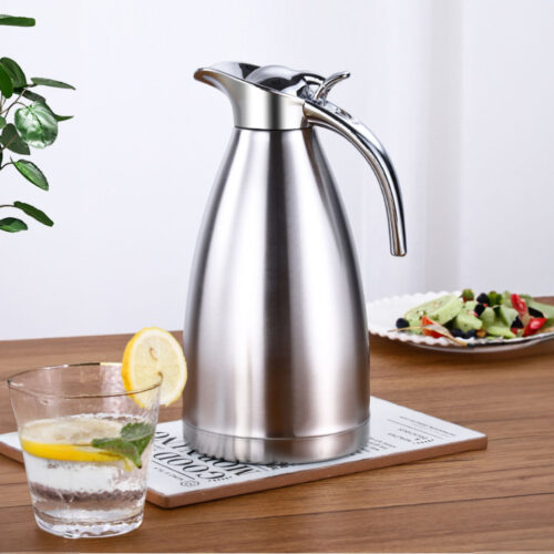 2.0L Silver Color 3-Layer Inner Stainless Steel Vacuum Insulated Outer Stainless Steel Thermal Flask - Image 2
