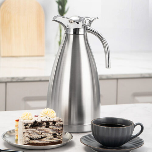 2.0L Silver Color 3-Layer Inner Stainless Steel Vacuum Insulated Outer Stainless Steel Thermal Flask - Image 3