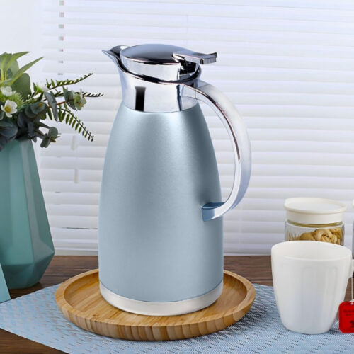 2.3L Blue Color 3-Layer Vacuum Insulated Stainless Steel Flask Ideal for Home Office - Image 2