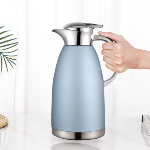 2.3L Blue Color 3-Layer Vacuum Insulated Stainless Steel Flask Ideal for Home Office - Image 4