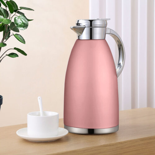 2.3L Rose Color 3-Layer Vacuum Insulated Stainless Steel Flask Office - Image 3