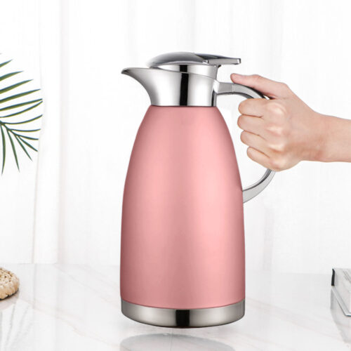 2.3L Rose Color 3-Layer Vacuum Insulated Stainless Steel Flask Office - Image 4