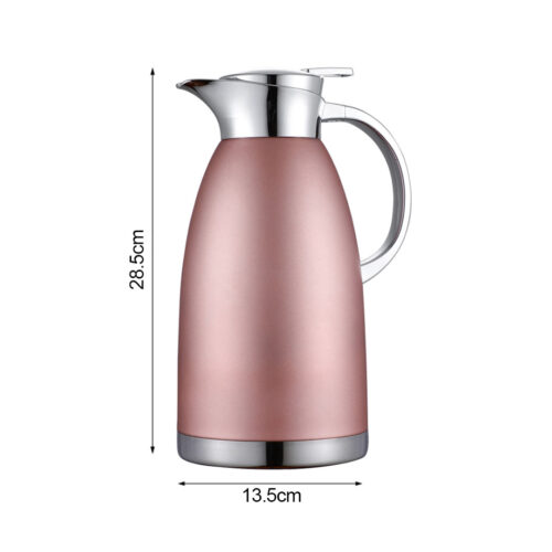 2.3L Rose Color 3-Layer Vacuum Insulated Stainless Steel Flask Office - Image 6
