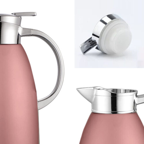 2.3L Rose Color 3-Layer Vacuum Insulated Stainless Steel Flask Office - Image 8