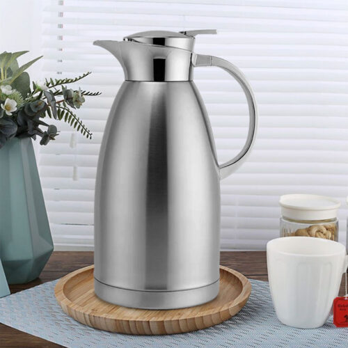 2.3L Silver Double-Wall vacuum with 2 layers stainless steel Construction Thermal Flask - Image 2