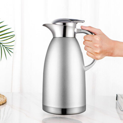 2.3L Silver Double-Wall vacuum with 2 layers stainless steel Construction Thermal Flask - Image 5