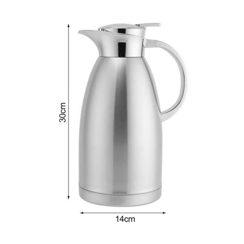 2.3L Silver Double-Wall vacuum with 2 layers stainless steel Construction Thermal Flask - Image 7