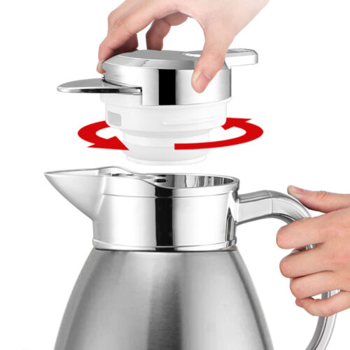 2.3L Silver Double-Wall vacuum with 2 layers stainless steel Construction Thermal Flask - Image 8