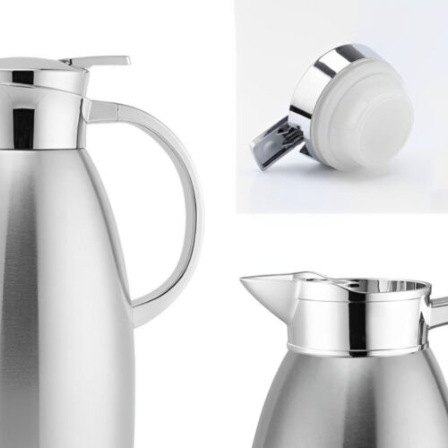 2.3L Silver Double-Wall vacuum with 2 layers stainless steel Construction Thermal Flask - Image 9