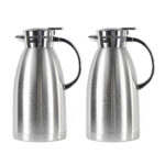 2x 1.8L Stainless Steel Insulated Vacuum Flask Water Coffee Jug Thermal