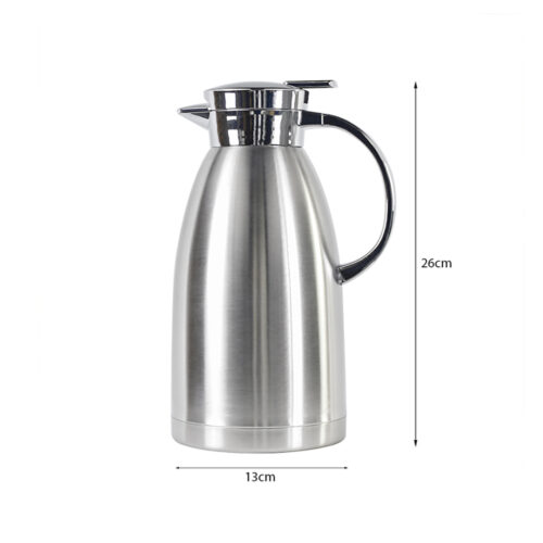 2x 1.8L Stainless Steel Insulated Vacuum Flask Water Coffee Jug Thermal - Image 7