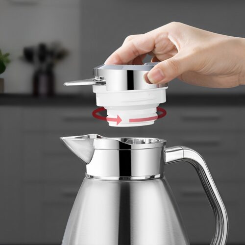 2x 1.8L Stainless Steel Insulated Vacuum Flask Water Coffee Jug Thermal - Image 8