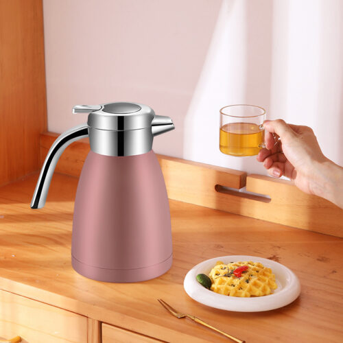 2x 1.2L Stainless Steel Insulated Vacuum Flask Water Bottle Pink - Image 2