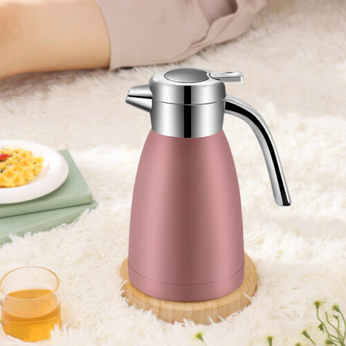 2x 1.2L Stainless Steel Insulated Vacuum Flask Water Bottle Pink - Image 3