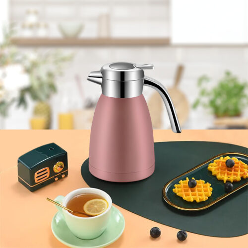 2x 1.2L Stainless Steel Insulated Vacuum Flask Water Bottle Pink - Image 7