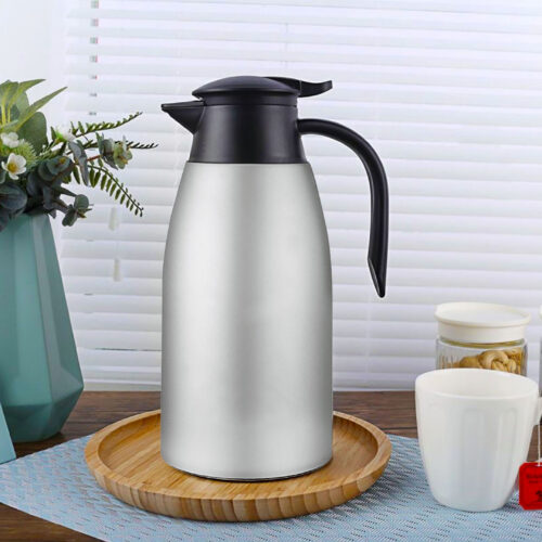 2x 1.5L Silver Color 3-Layer Stainless Steel Vacuum Durable Thermal Flask - Image 2